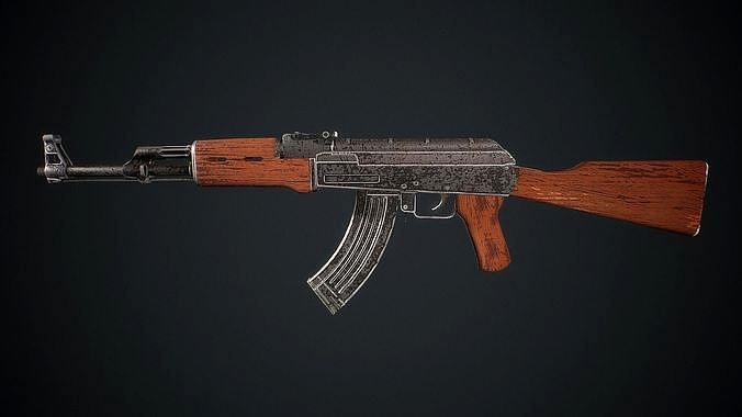 Ak-47  Cartoon style stylized low Poly Model  asset