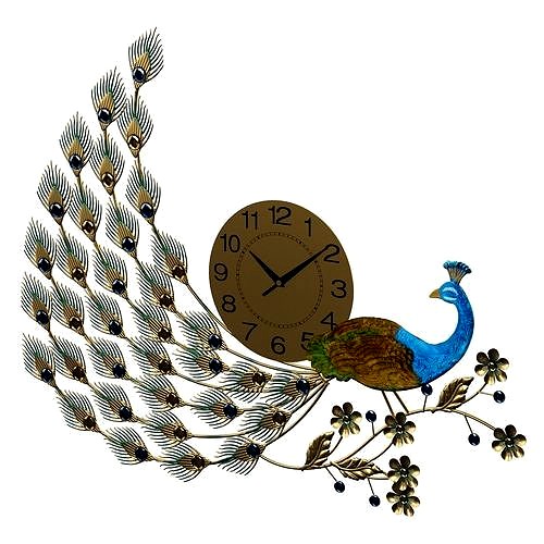 peacock clock clockwatcher