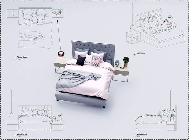 Bed Revit High Quality 3D models
