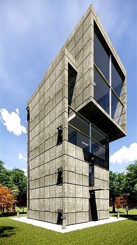 4x4 HOUSE by TADAO ANDO - AUTODESK REVIT