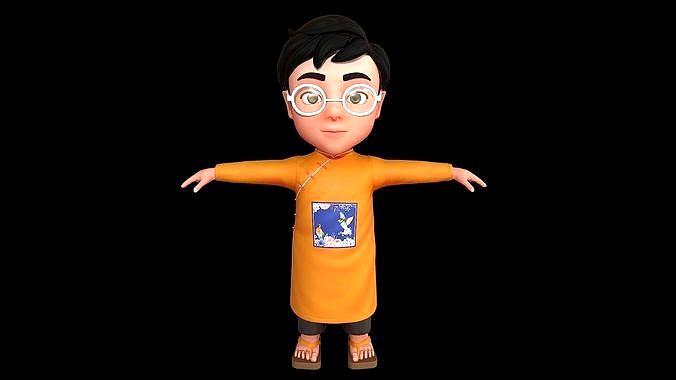 Cartoon-Character-Child-Indian-Rig