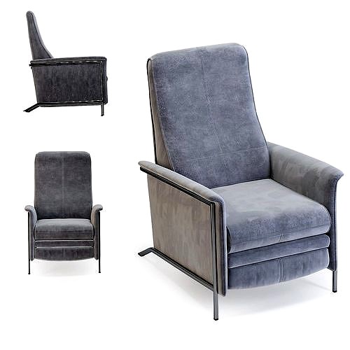 Relax Chair Lazy Velvet Grey