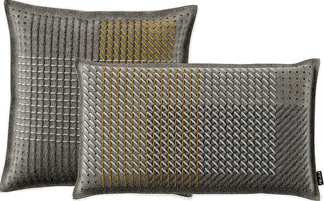 Cushion CANEVAS GEO GREY by Gan