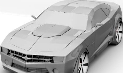 Camaro  car  for  dynamics 3D Model