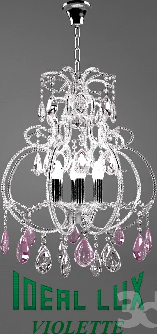 chandelier ideal lux violette