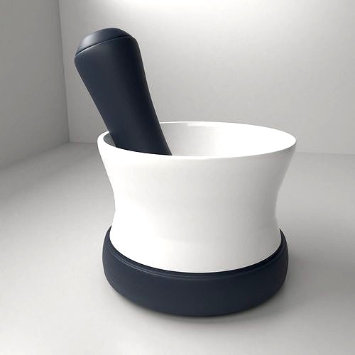 Ceramic with Silicon Mortar and Pestle 7
