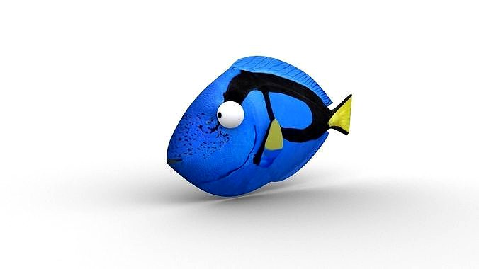 Dory from Nemo - Cartoon Fish - Rigged