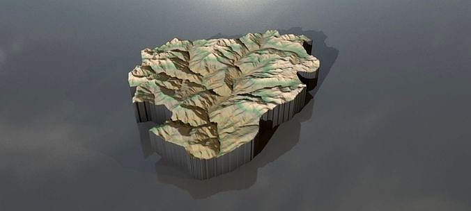 highresolution heightmaps and geometry for Andorr