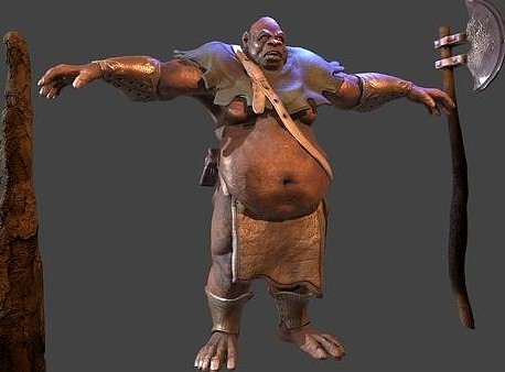 Low poly 3D model Executioner