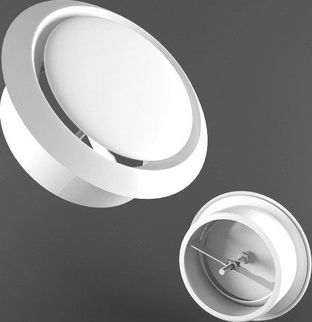 Universal plastic diffuser DVA
