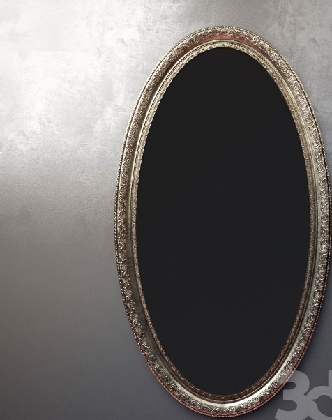 Oval mirrors (baguette art.BR 1034-GLDR1)