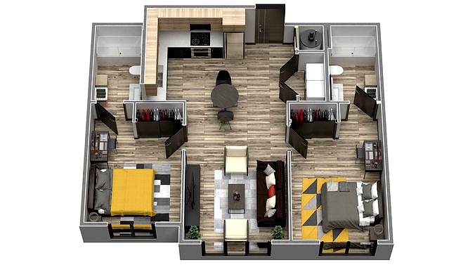 VRAY READY FLOOR PLAN 03