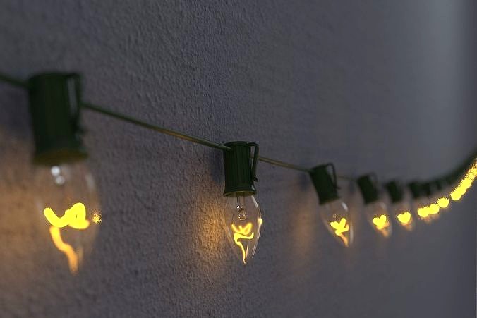 String Christmas Lights V7