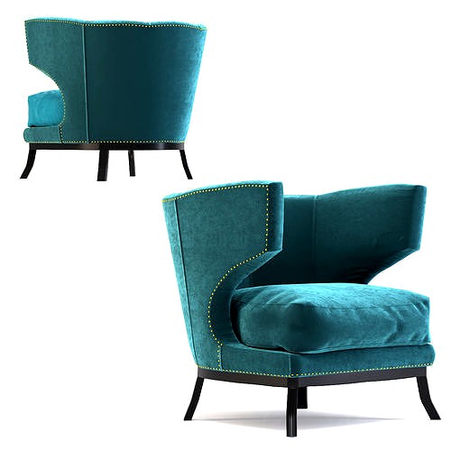 Arm Chair Art Deco Bluegreen