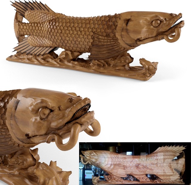 Fish, carp sculpture