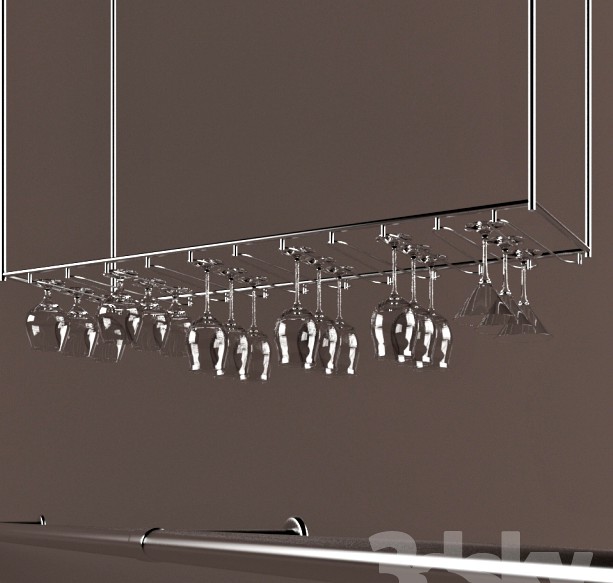 Rectangular bokaloderzhatel and handrail for support.