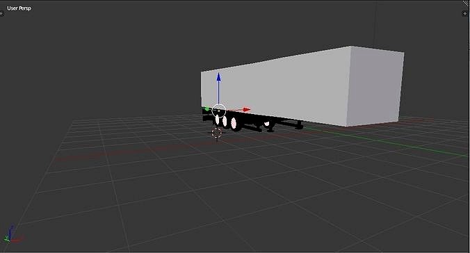 Low Poly Truck Trailer Free
