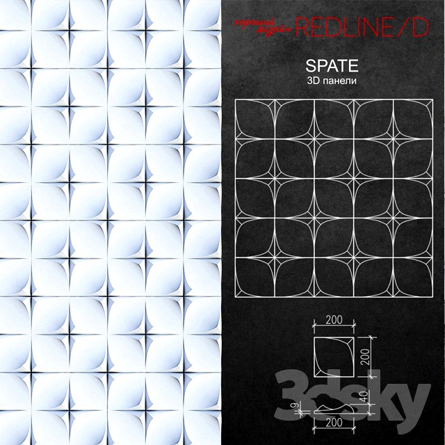 3D panel Spate