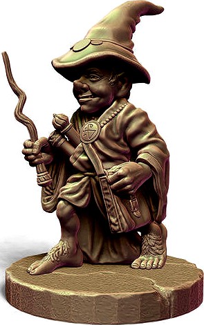 Halfling Mage | 3D
