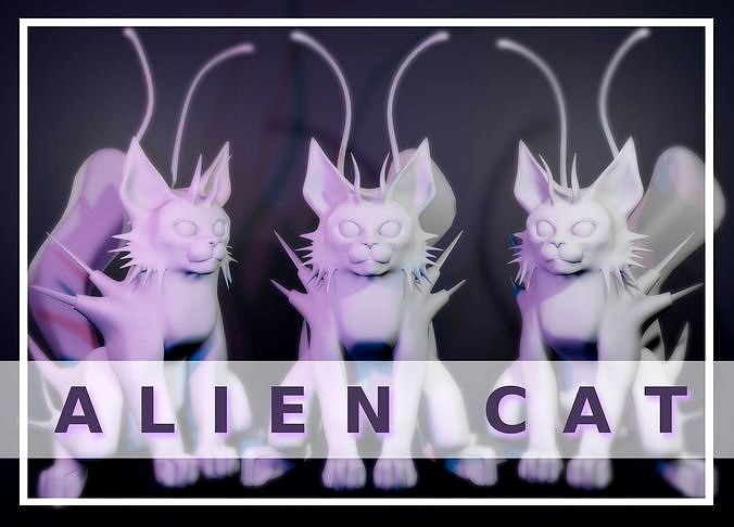 Alien Cat Young | 3D