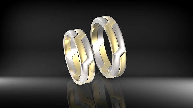 wedding sennit constructor rings | 3D