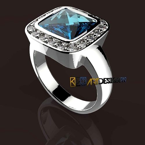 Anello Brio       ring precious stones | 3D