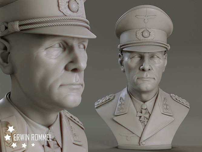 Erwin Rommel Bust | 3D