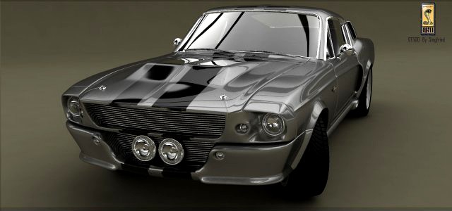 Ford Mustang Shelby GT 500 1967 3D Model