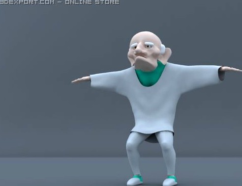 old man 3D Model