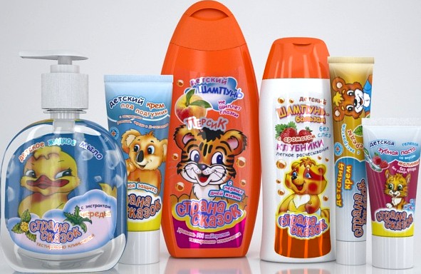 Детская косметика для ванной комнаты