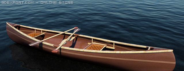 Canoe 3D Model