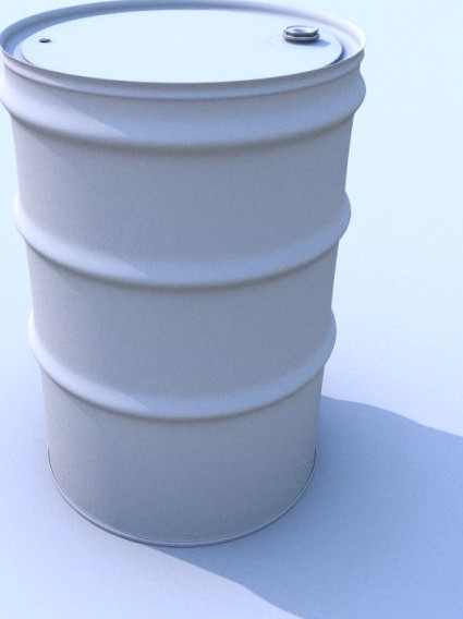 55 gallon drum barrel 3D Model