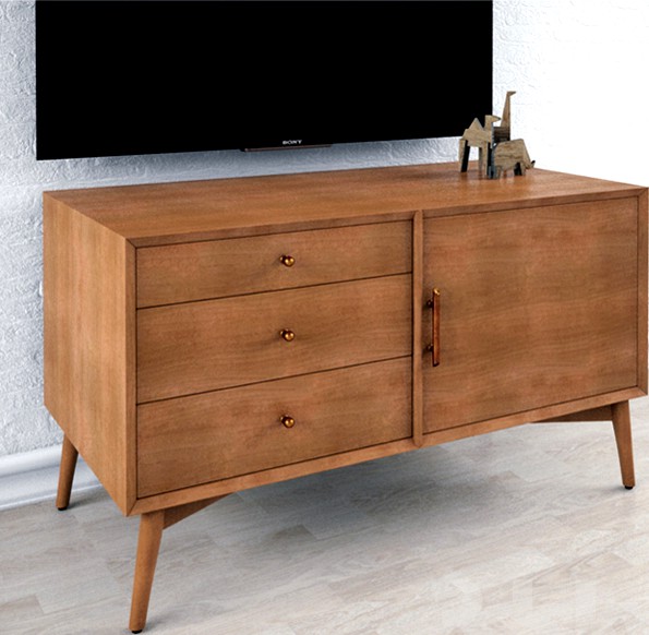 Mid-Century Media Console - Small