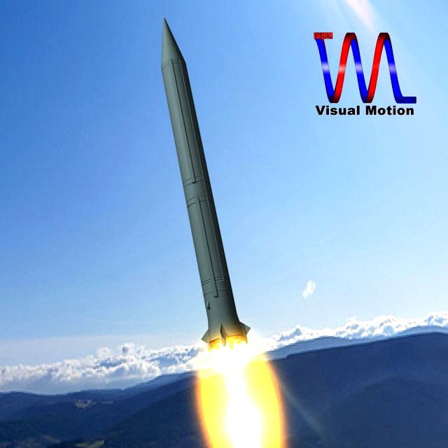 Russian SS4 Sandel Missile 3D Model