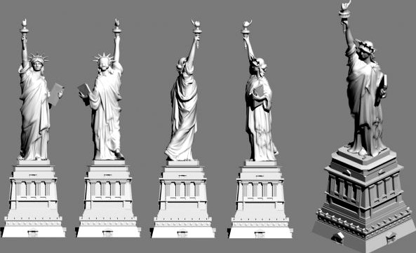 The statue of liberty 3D Model