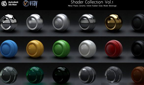 Vray shaders Collection 3D Model