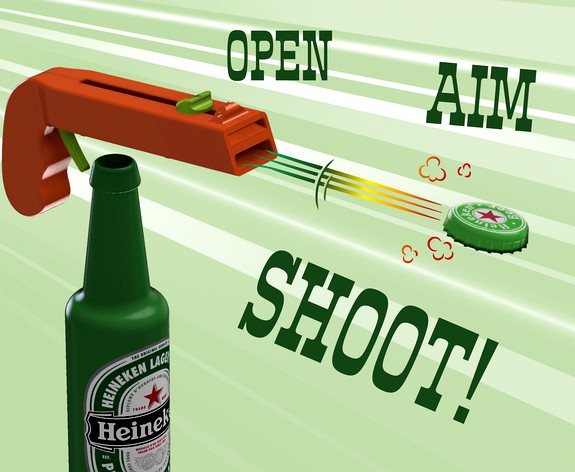 Bottle Opener and Cap GUN!