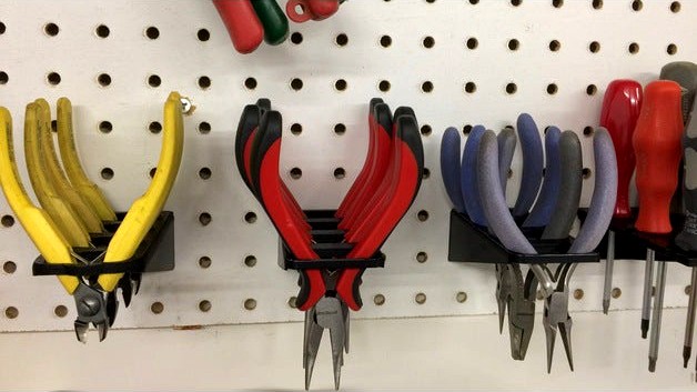 Pegboard Tool Holders 2; Screwdrivers, Snips, Pliers, Misc by TyCreek