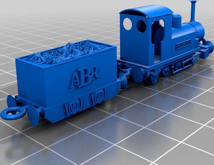 Tank engine "Rosemary" plus tender for "minimum gauge" railway.