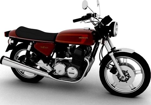 Honda CB750 F2 1978 3D Model