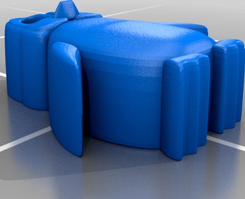 Penguin form for starch candy molds