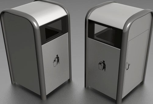 Trash Bin 3D Model