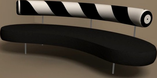 Max sofa by Flexform 3D Model