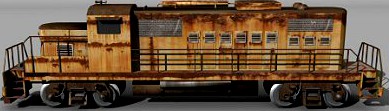 US Diesel locomotive 3D Model