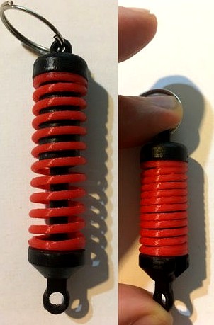 Shock absorber working keychain