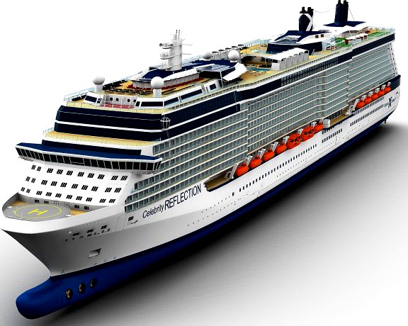 Celebrity Reflection Cruise Ship 3D Model