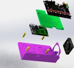 Raspberry Pi, Quad MOSFET and SKR 1.3 Mount to Replace CR-10 Power Supply