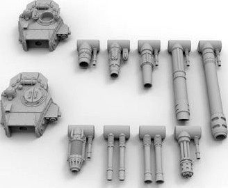 Interstellar Army Lemoine Russel Tank Turrets