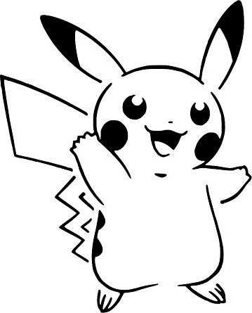 Pikachu stencil 4