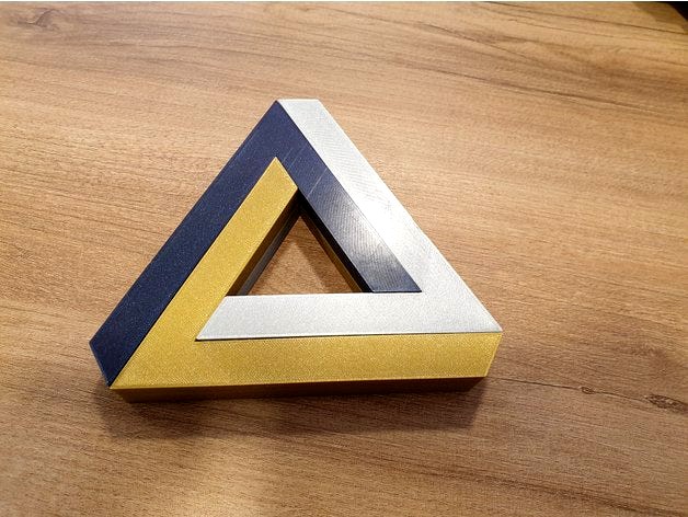 Penrose triangle expandable trivet